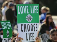 Pro-life advocates at the 45th annual March for Life in Washington, D.C. on Jan. 19, 2018.